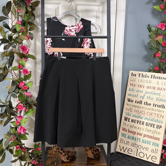 White House Black Market Dresses & Skirts - White House Black Market A-Line Skirt Black Pleated Office Career Cocktail